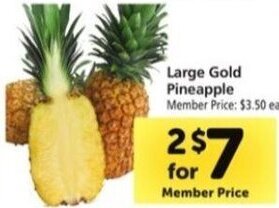 Safeway Large Gold Pineapple offer