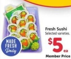 Safeway Fresh Sushi offer