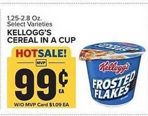 Food Lion Kellogg's Cereal In A Cup offer