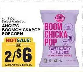 Food Lion Angie's Boomchickapop Popcorn offer