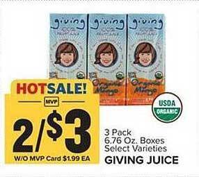 Food Lion Giving Juice offer
