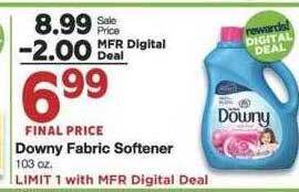Market Street Downy Fabric Softener offer