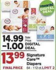 Market Street Signature Care Diapers offer