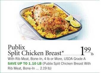 Publix Publix Split Chicken Breast* offer