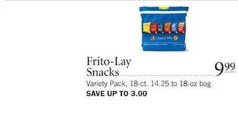 Publix Frito-lay Snacks offer