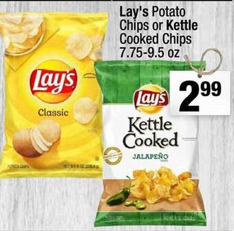 Super King Markets Lay's Potato Chips Or Kettle Cooked Chips offer