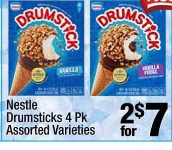 Super King Markets Nestle Drumsticks 4 Pk offer