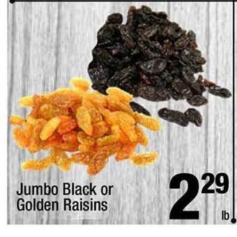 Super King Markets Jumbo Black Or Golden Raisins offer