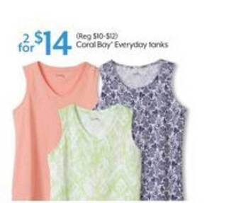 Bealls Coral Bay Everyday Tanks offer