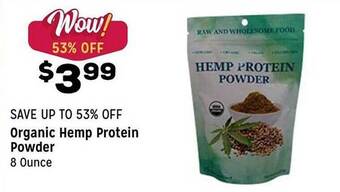 Grocery Outlet Organic Hemp Protein Powder offer