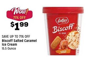 Grocery Outlet Biscoff Salted Caramel Ice Cream offer