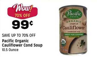 Grocery Outlet Pacific Organic Cauliflower Cond Soup offer