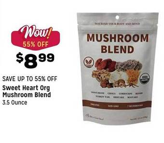 Grocery Outlet Sweet Heart Org Mushroom Blend offer
