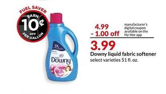Hy-Vee Downy Liquid Fabric Softener offer