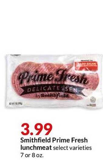 Hy-Vee Smithfield Prime Fresh Lunchmeat offer