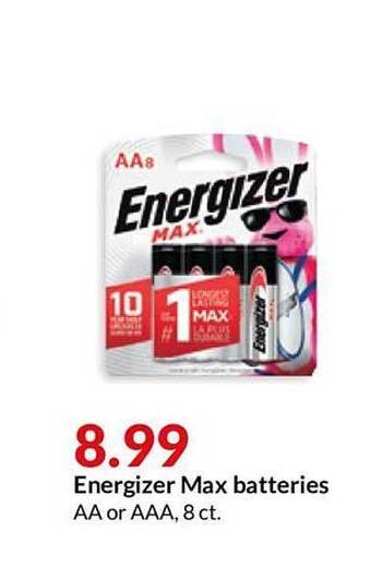 Hy-Vee Energizer Max Batteries offer