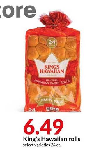 Hy-Vee King's Hawaiian Rolls offer