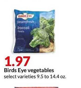 Hy-Vee Birds Eye Vegetables offer