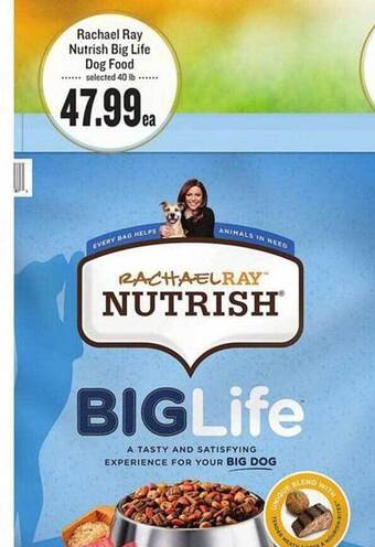 Lowes Foods Rachael Ray Nutrish Big Life Dog Food offer