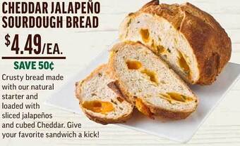 Central Market Cheddar Jalapeño Sourdough Bread offer