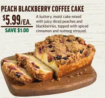Central Market Peach Blackberry Coffee Cake offer
