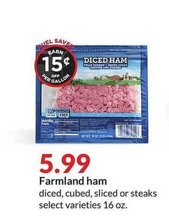 Hy-Vee Farmland Ham offer