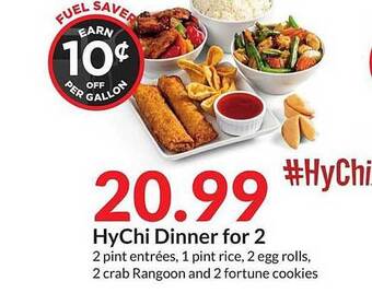 Hy-Vee HyChi Dinner For 2 offer