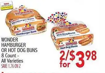 Ingles Markets Wonder Hamburger Or Hot Dog Buns offer