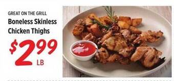 Rouses Boneless Skinless Chicken Thighs offer