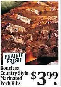Rosauers Boneless Country Style Marinated Pork Ribs offer