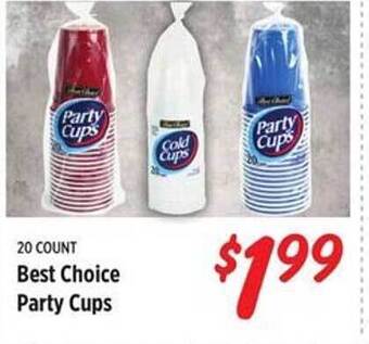 Rouses Best Choice Party Cups offer