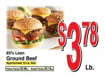 Super Saver 85% Lean Ground Beef offer