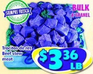 Savers Cost Plus Beef Stew Meat offer