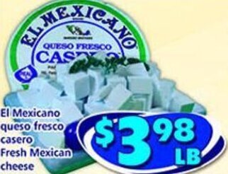 Savers Cost Plus Fresh Mexican Cheese offer