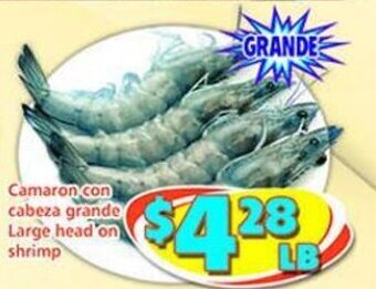 Savers Cost Plus Large Head on Shrimp offer