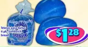 Savers Cost Plus 4 pk. Sandwich Bread offer