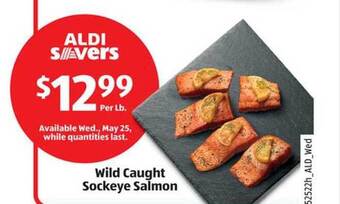 Aldi Wild Caught Sockeye Salmon offer