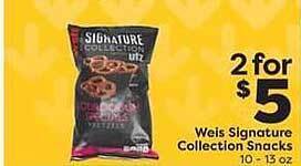 Weis Markets Weis Signature Collection Snacks offer