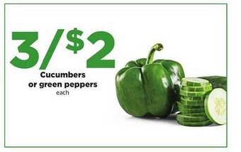 Hy-Vee Cucumbers Or Green Peppers offer
