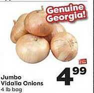 Weis Markets Jumbo Vidalia Onions offer