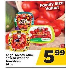 Weis Markets Angel Sweet, Mimi Or Wild Wonder Tomatoes offer