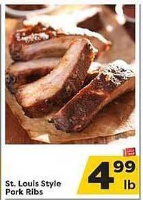 Weis Markets St. Louis Style Pork Ribs offer