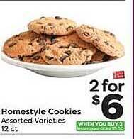 Weis Markets Homestyle Cookies offer