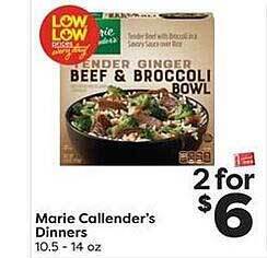 Weis Markets Marie Callender's Dinners offer