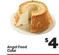Weis Markets Angel Food Cake offer