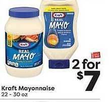 Weis Markets Kraft Mayonnaise offer
