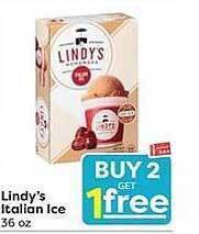 Weis Markets Lindy's Italian Ice offer