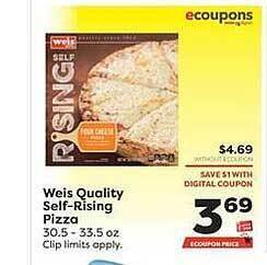 Weis Markets Weis Quality Self-Rising Pizza offer