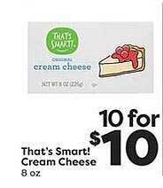 Weis Markets That's Smart! Cream Cheese offer