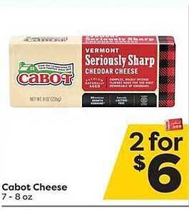 Weis Markets Cabot Cheese offer